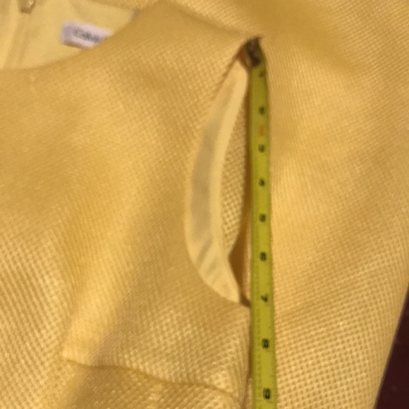Calvin Klein casual yellow dress, size: 6 - Picture 14 of 17